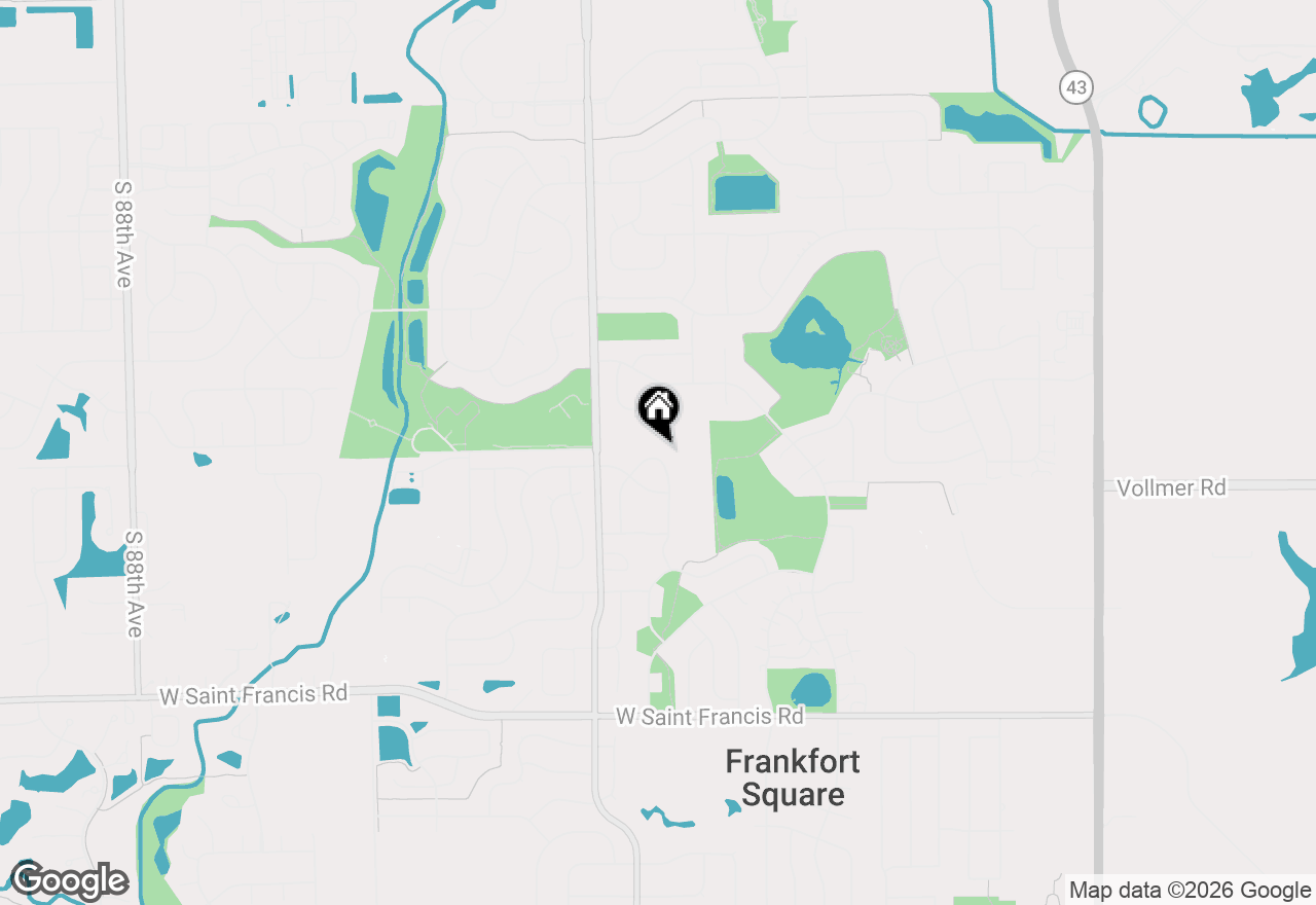 Map of 19905 S Mallory Drive, Frankfort, IL 60423