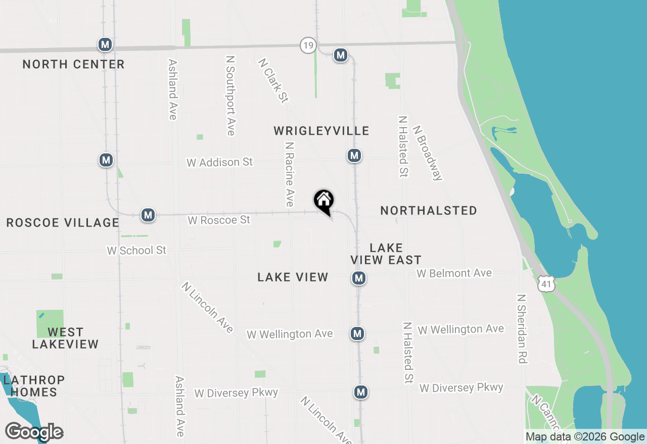 Map of 3353 N Seminary Avenue #2, Chicago, IL 60657