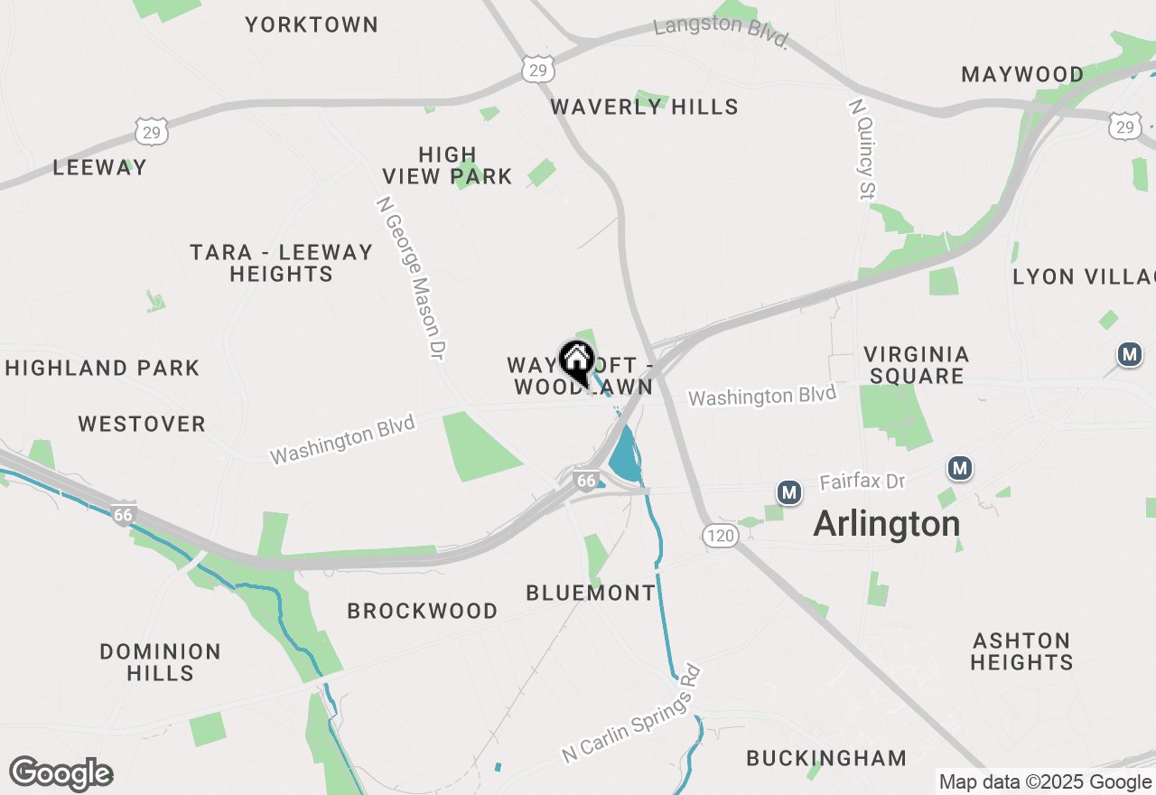Map of 4803 Washington Boulevard, Arlington, VA 22205