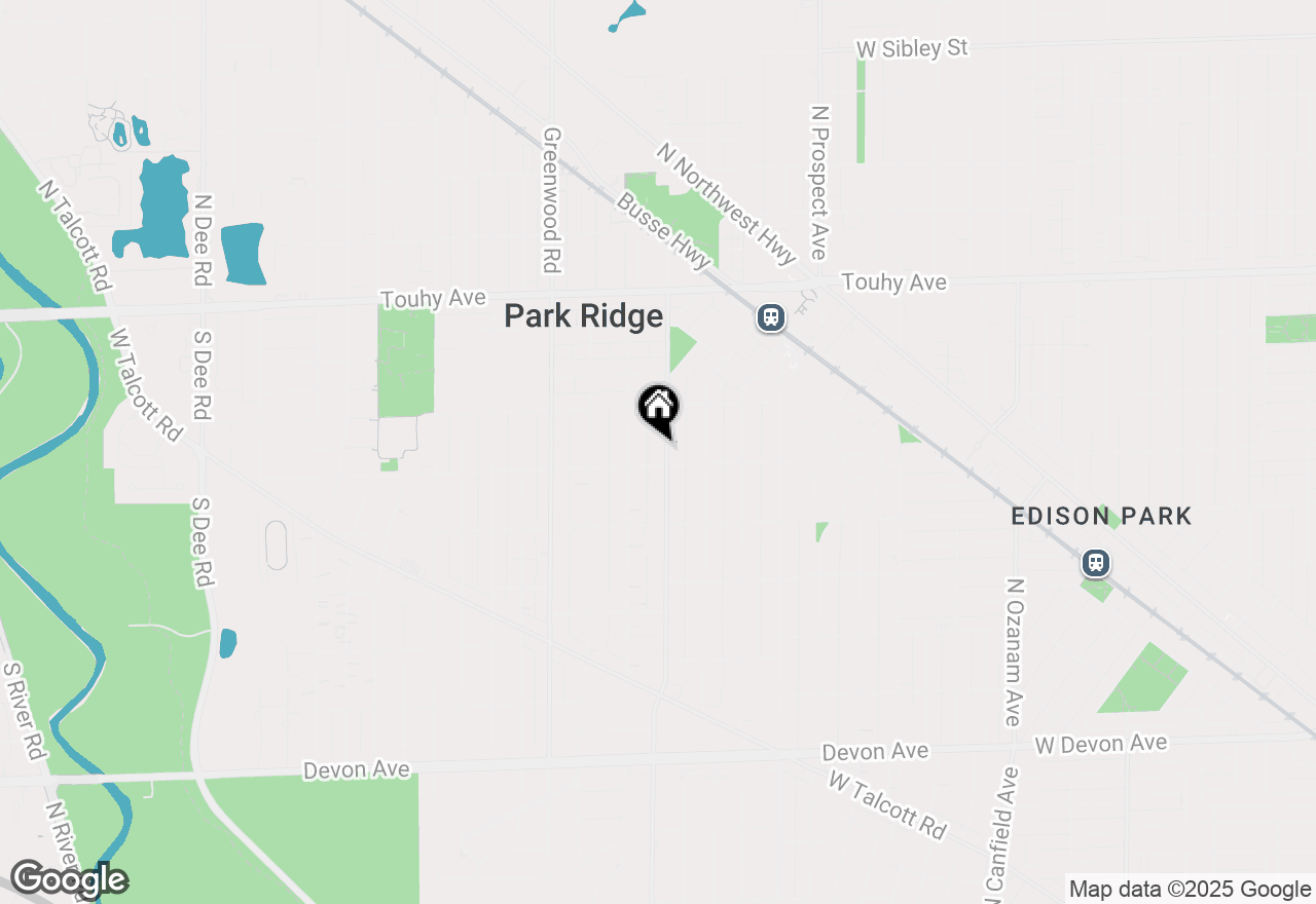 Map of 404 S Cumberland Avenue, Park Ridge, IL 60068