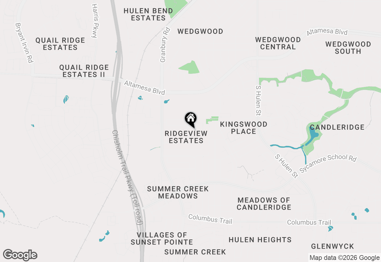 Map of 7228 Windy Ridge Drive, Fort Worth, TX 76123