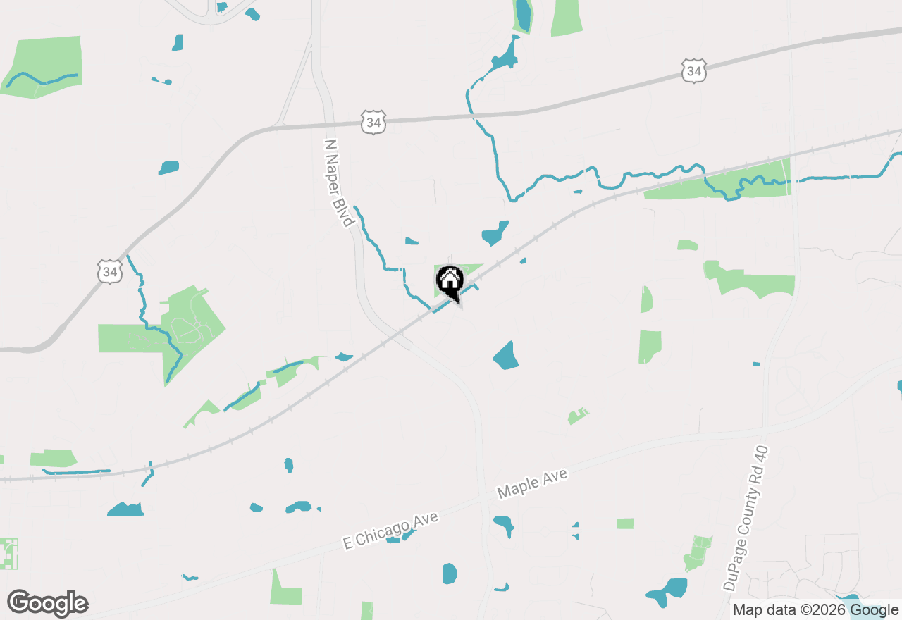 Map of 5S652 Hummingbird Lane, Naperville, IL 60540