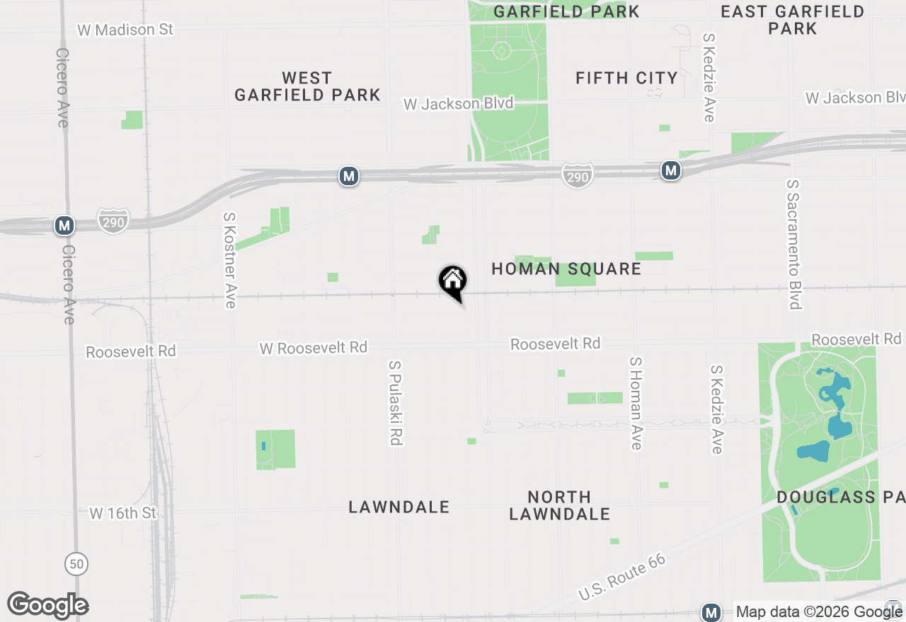 Map of 3835 W Fillmore Street, Chicago, IL 60624