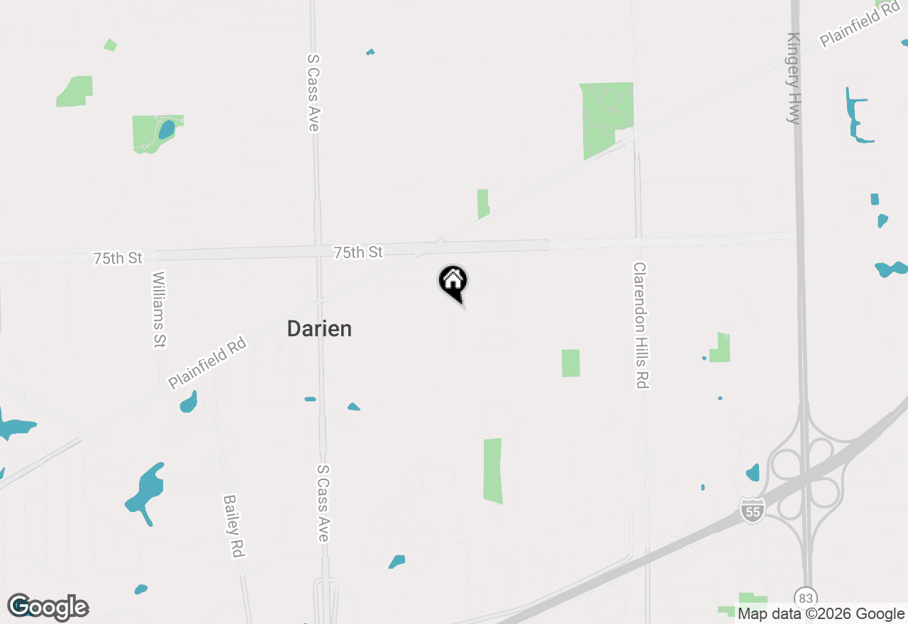 Map of 7609 Baker Court, Darien, IL 60561