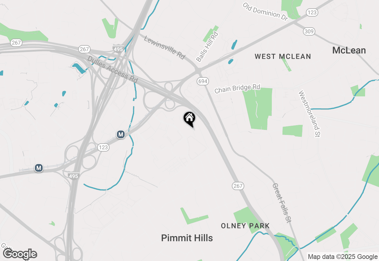 Map of 7486 Carriage Hills Drive, Mclean, VA 22102