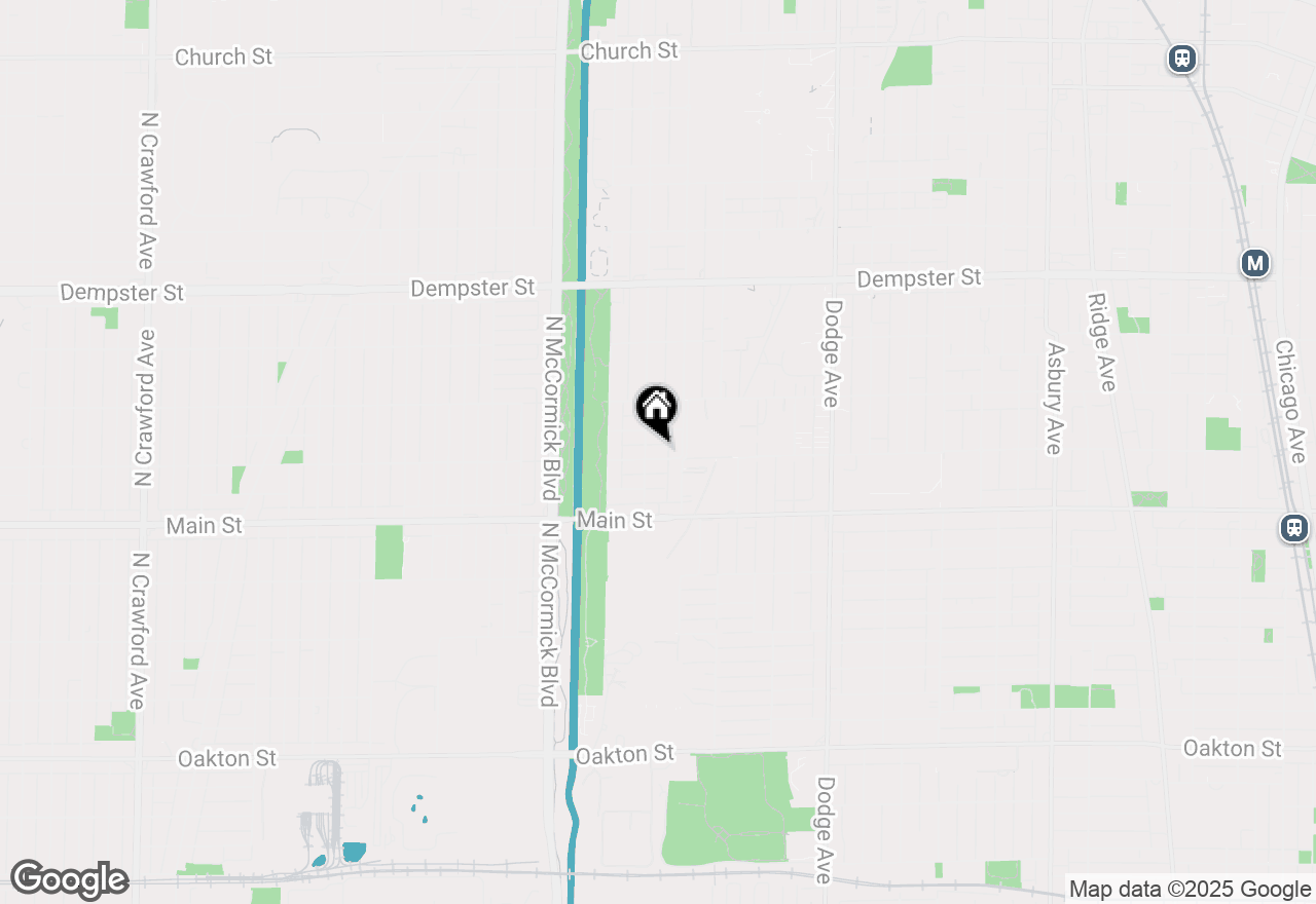 Map of 2321 Lee Street, Evanston, IL 60202