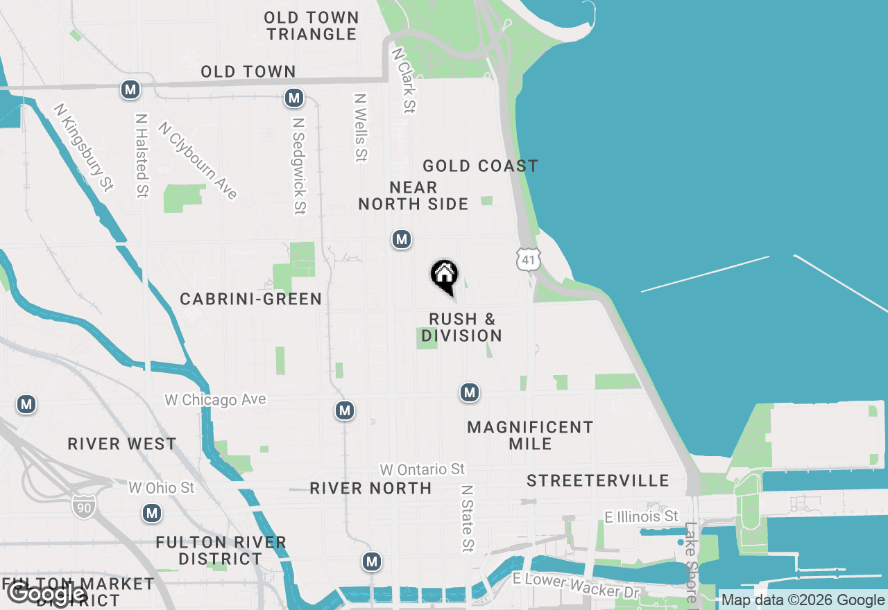 Map of 30 W Oak Street #11B, Chicago, IL 60610