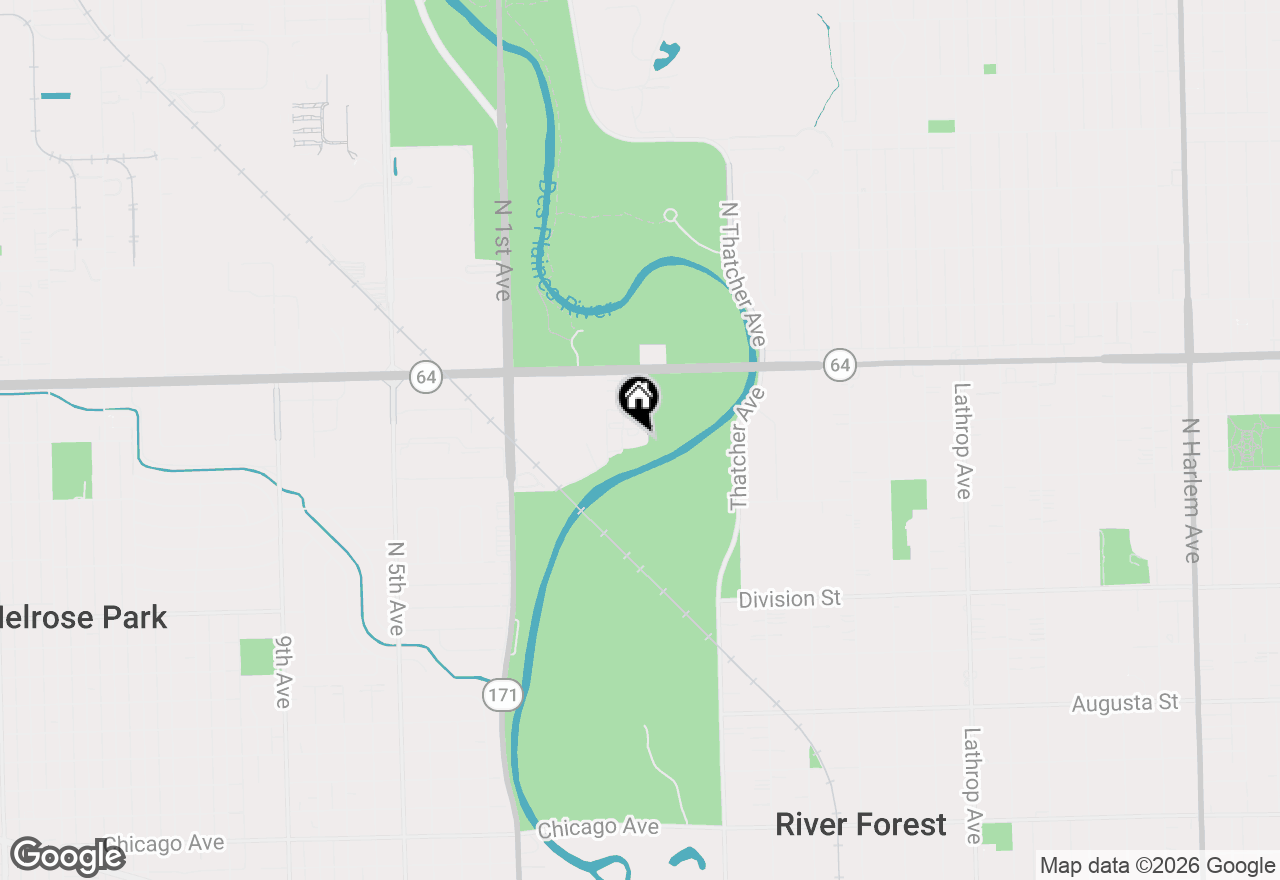 Map of 1700 Riverwoods Drive #414, Melrose Park, IL 60160
