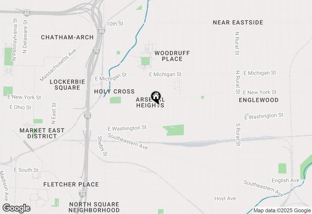 Map of 234 N State Avenue, Indianapolis, IN 46201