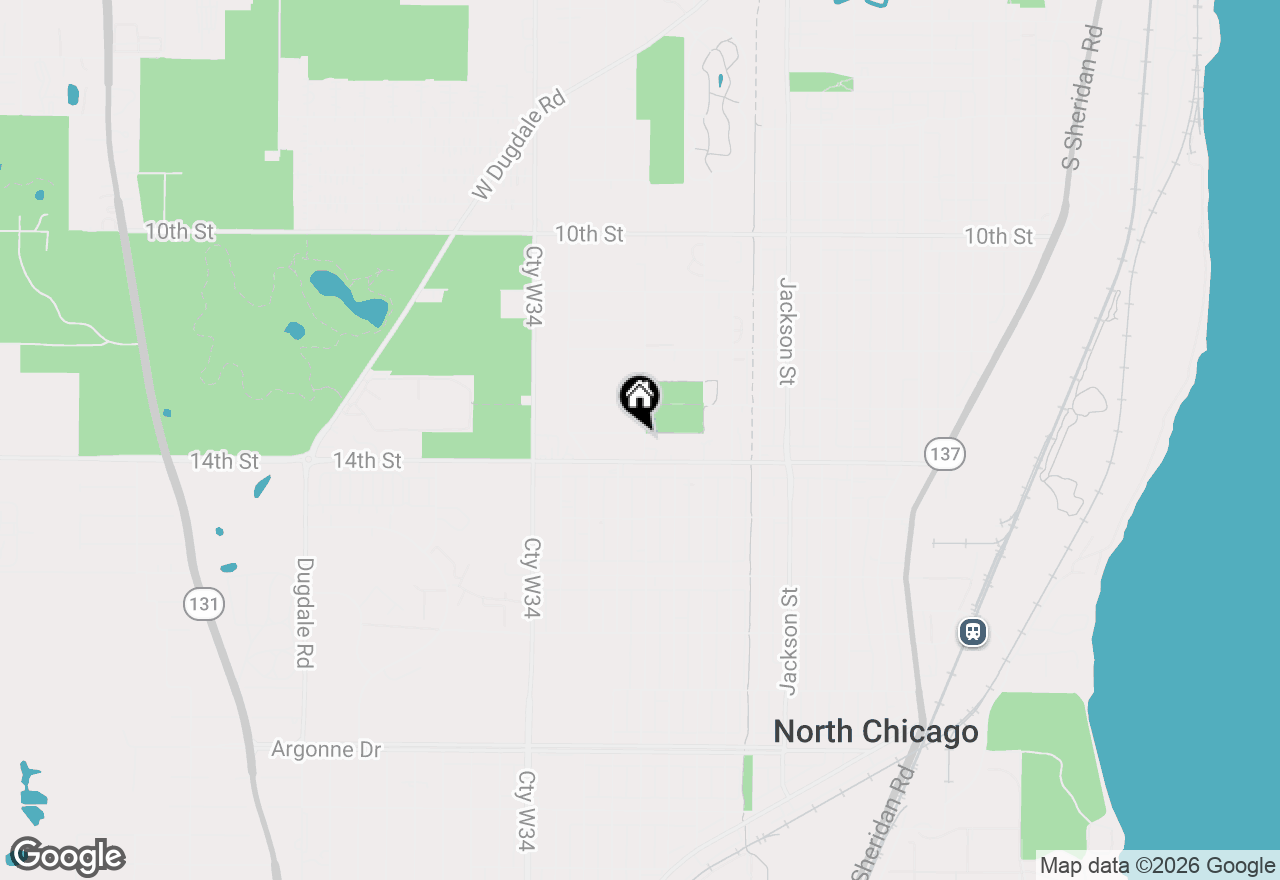 Map of 1517 Lyons Court, Waukegan, IL 60085