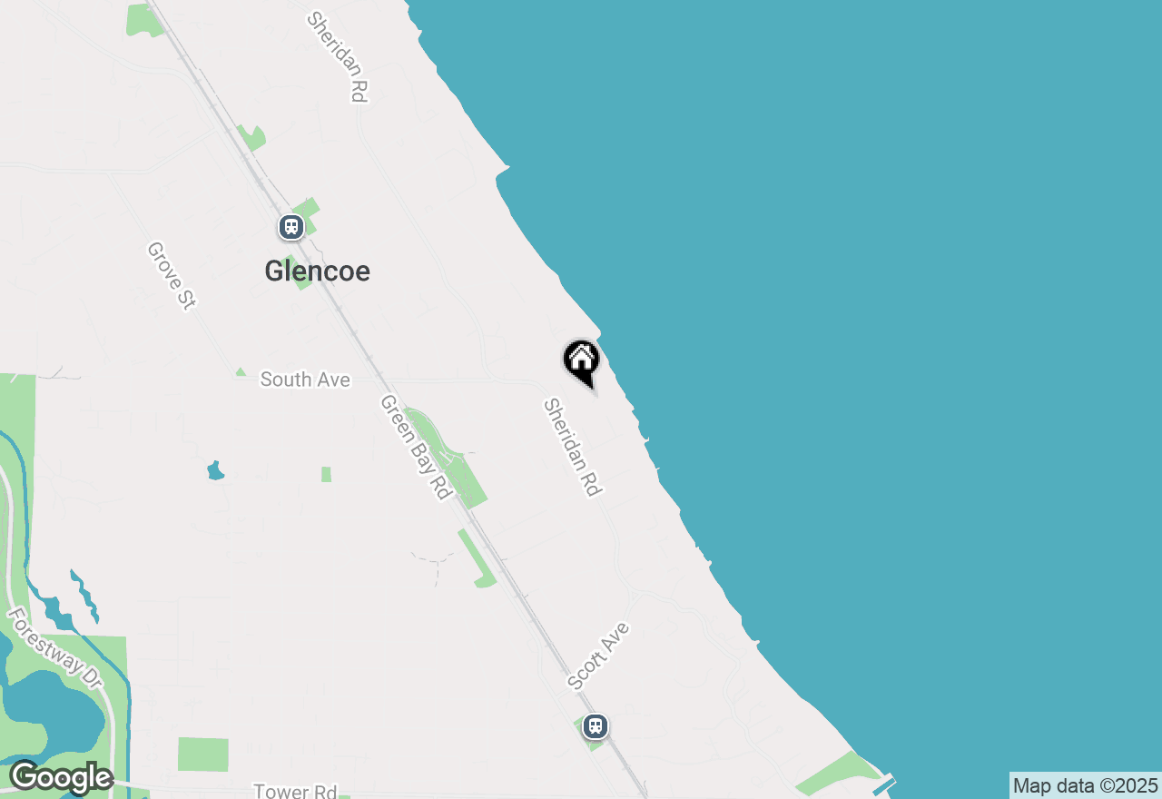 Map of 350 Sunrise Circle, Glencoe, IL 60022