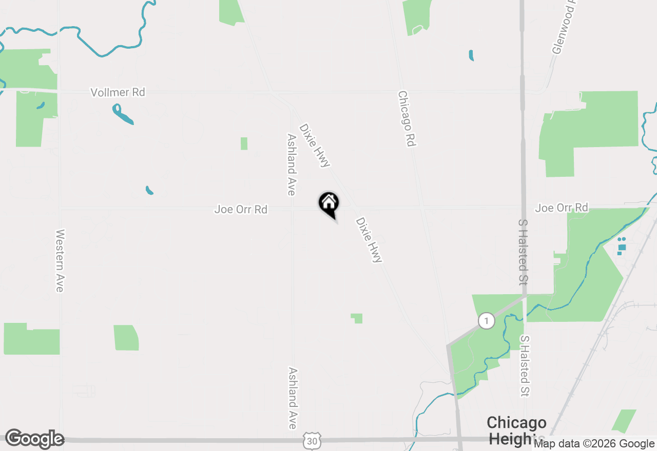 Map of 702 Willow Drive, Chicago Heights, IL 60411