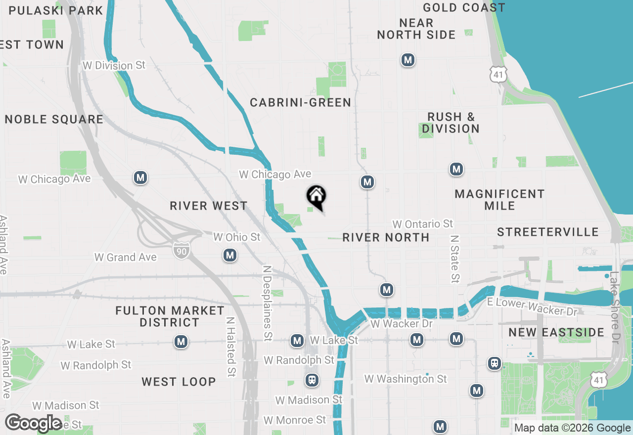 Map of 435 W Erie Street #701, Chicago, IL 60654