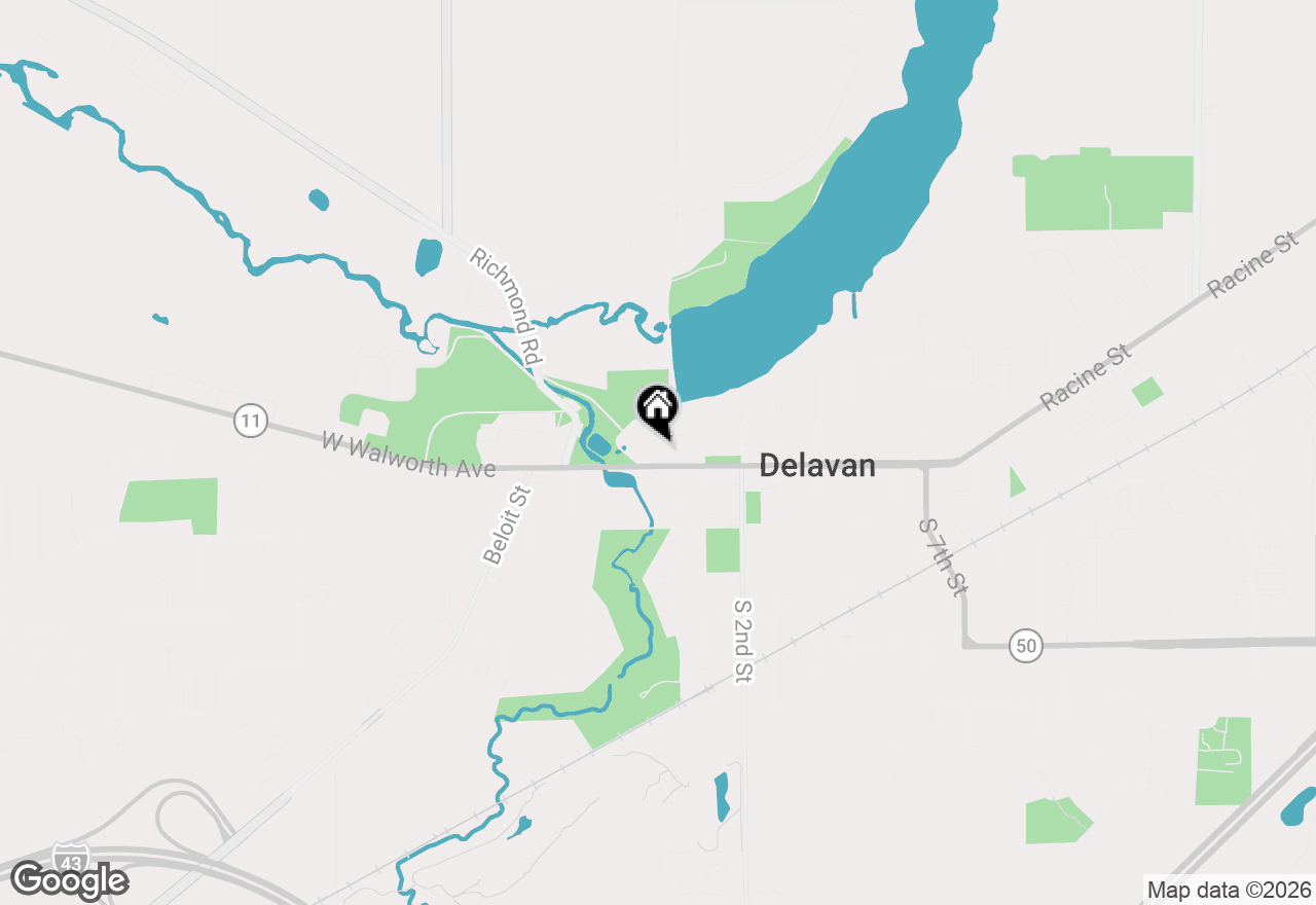 Map of 108 N Terrace St #106, Delavan, WI 53115