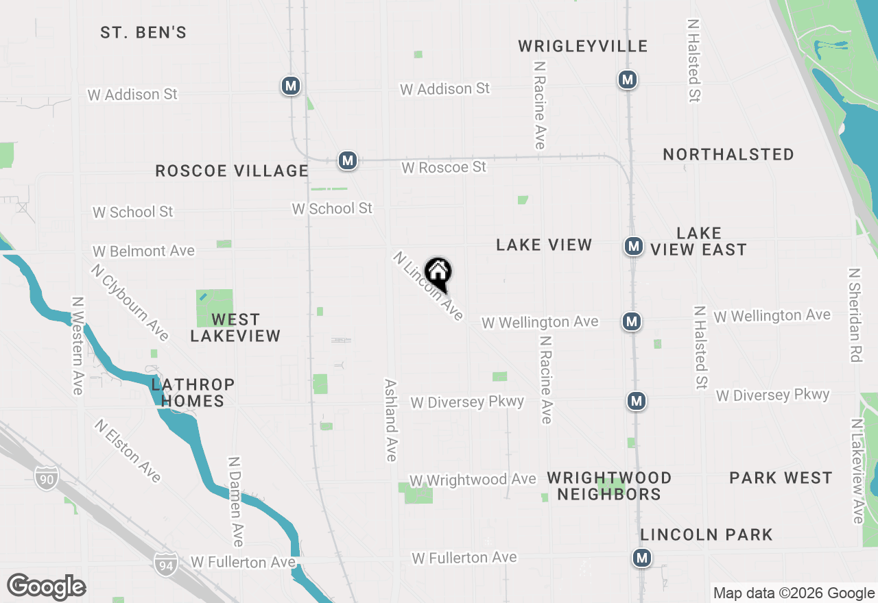 Map of 3052 N Lincoln Avenue, Chicago, IL 60657