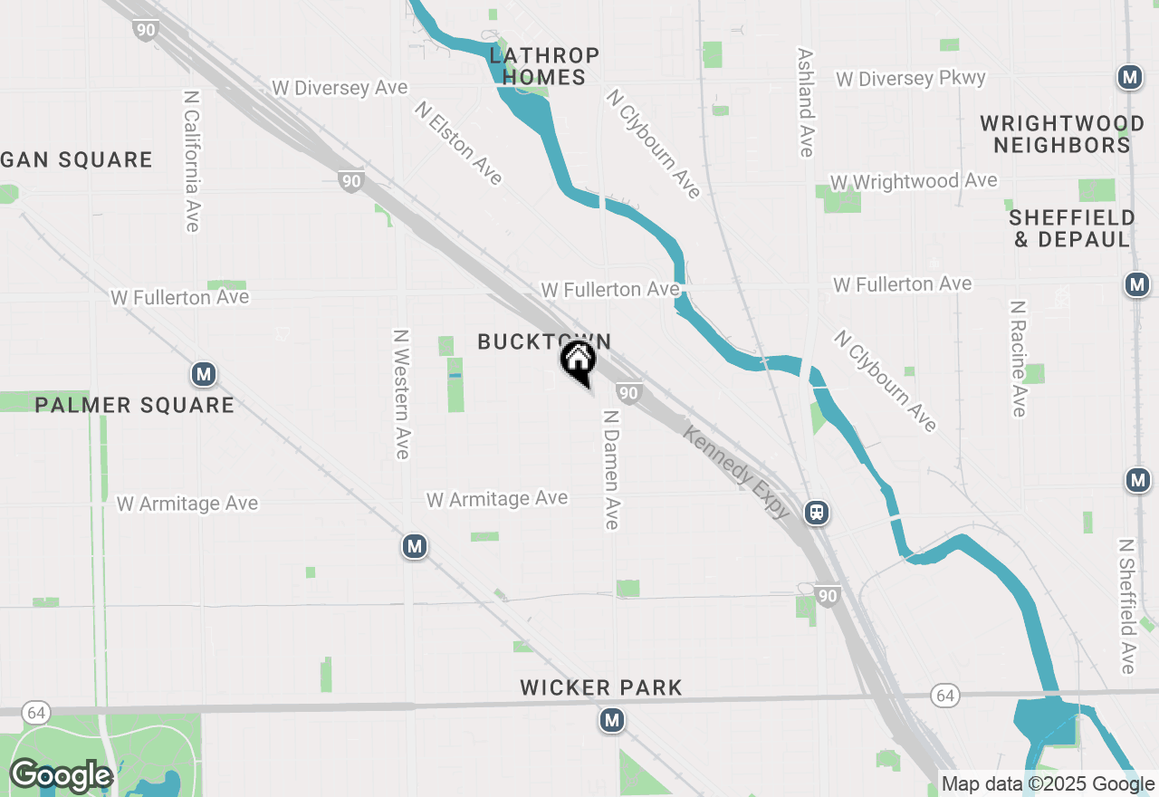 Map of 2039 W Webster Avenue, Chicago, IL 60647