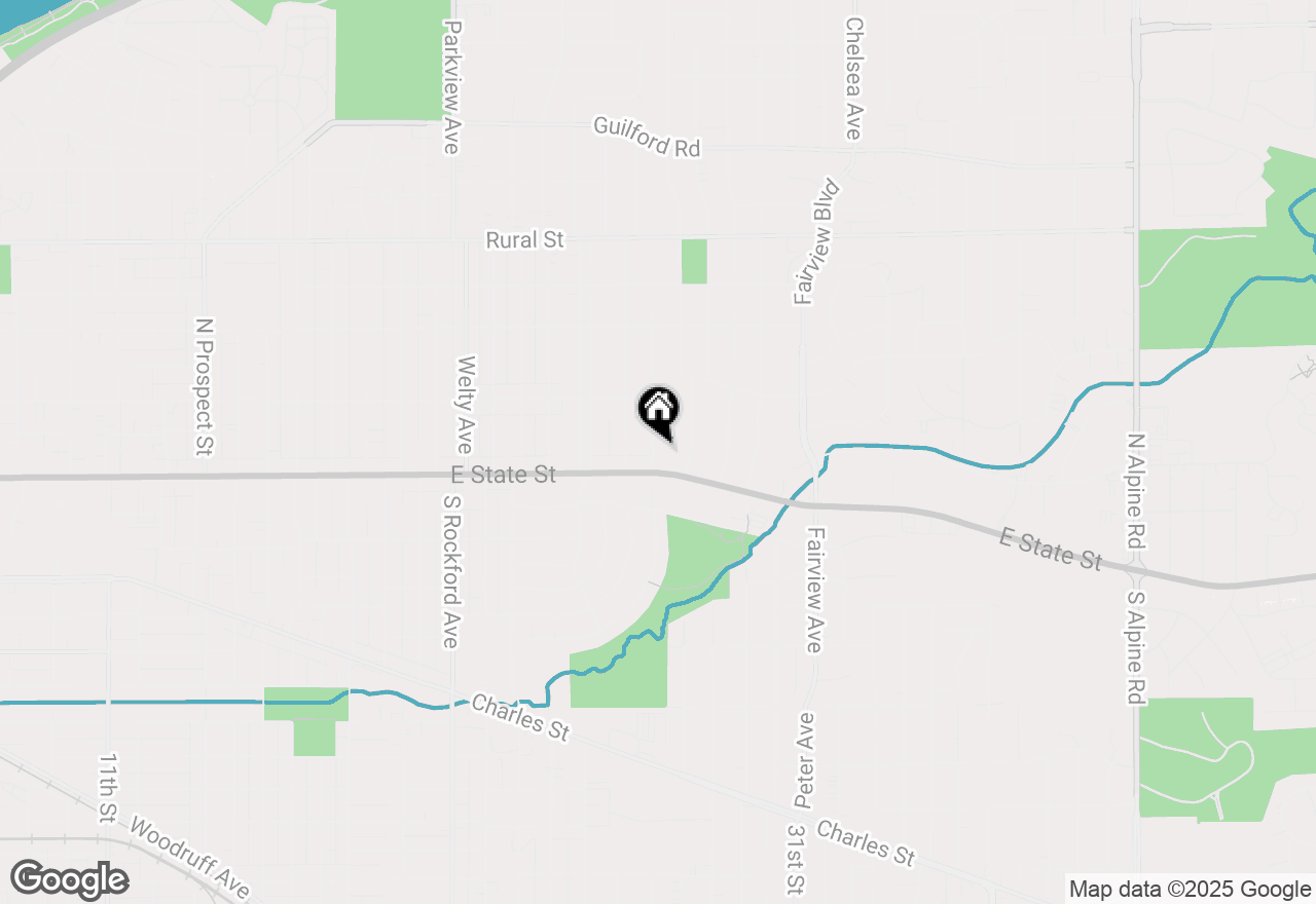 Map of 115 Oak Knolls Avenue E, Rockford, IL 61107