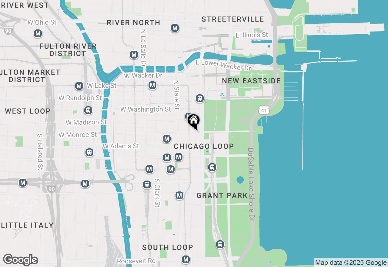 Map of 65 E Monroe Street #4122, Chicago, IL 60603