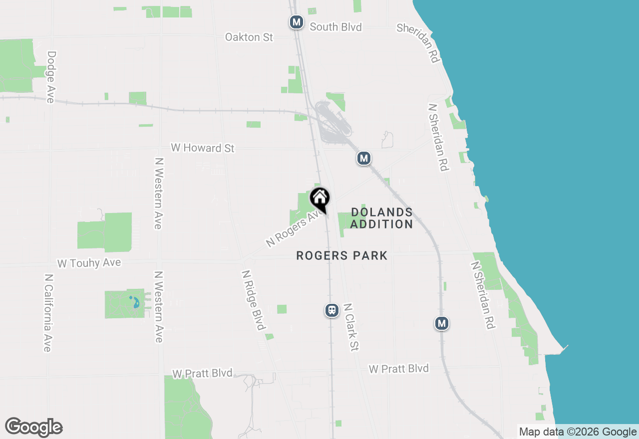 Map of 7341 N Honore Street, Chicago, IL 60626