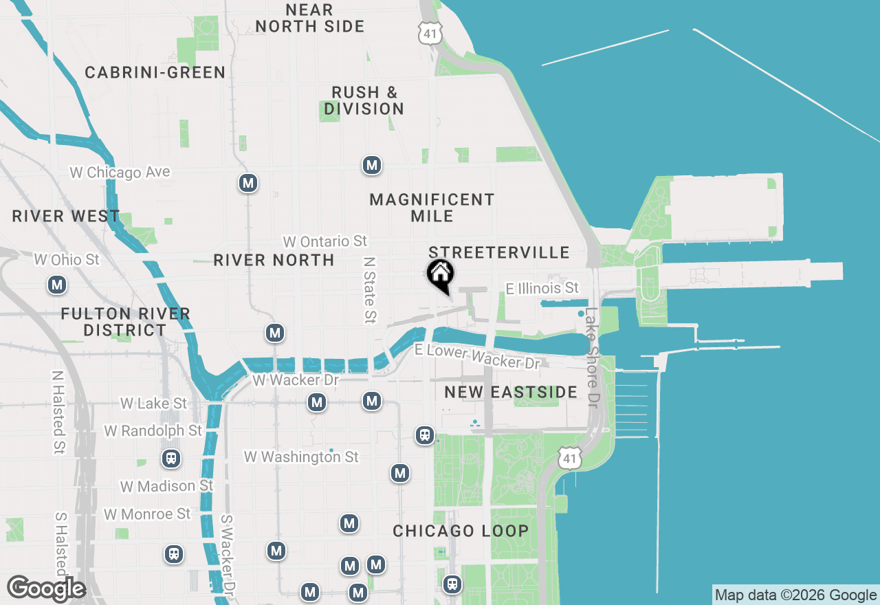 Map of 435 N Michigan Avenue #308, Chicago, IL 60611