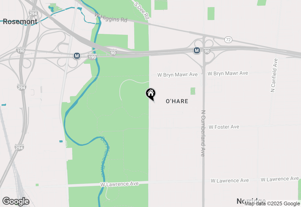 Map of 5351 N East River Road #301, Chicago, IL 60656