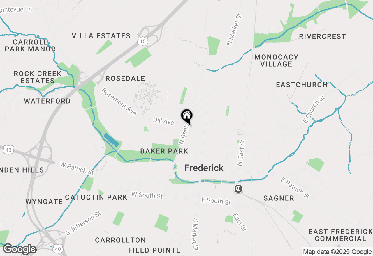 Map of 324 N Bentz Street, Frederick, MD 21701