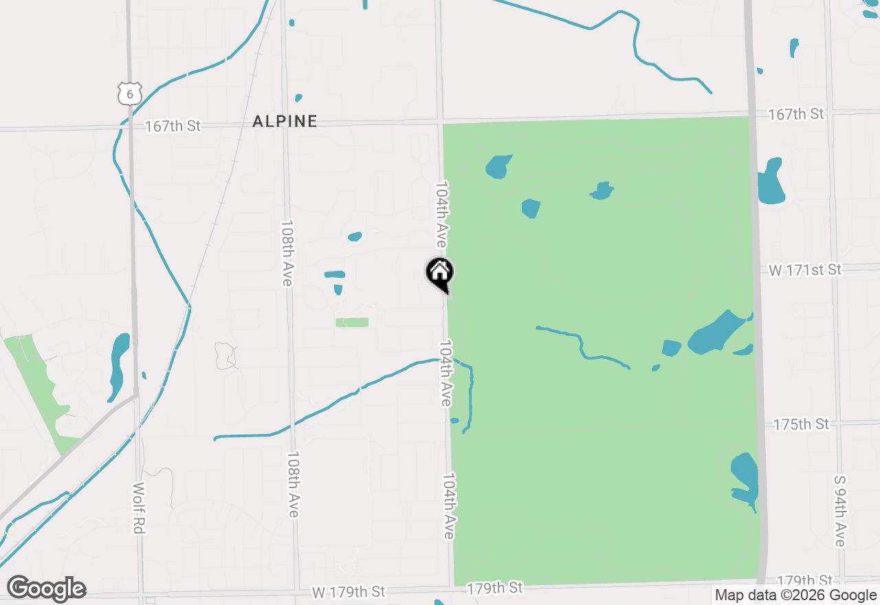 Map of 10400 Emerald Avenue, Orland Park, IL 60467