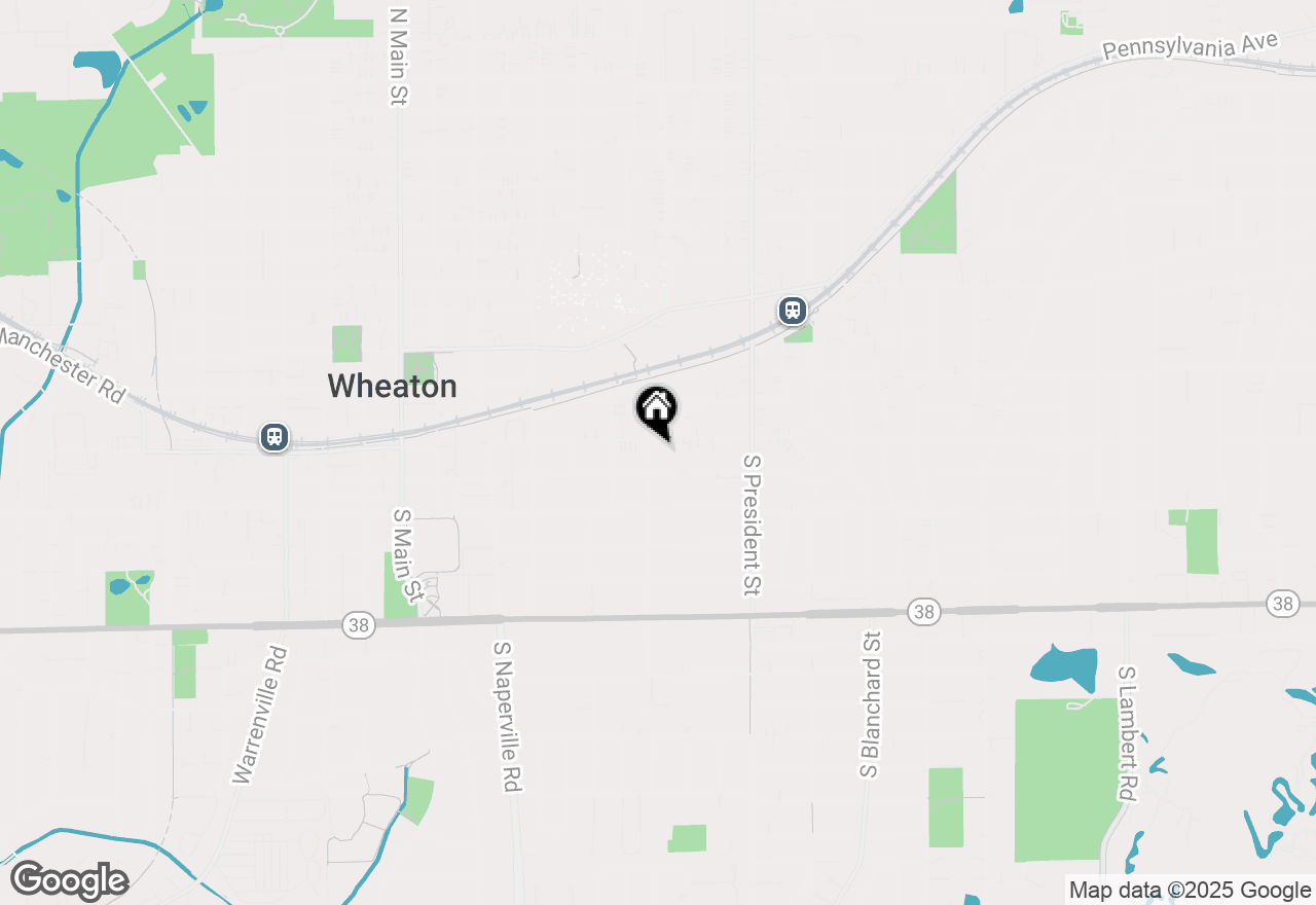 Map of 209 S Chase Street, Wheaton, IL 60187