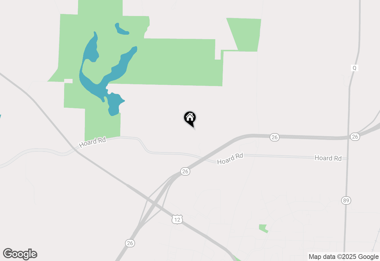 Map of W6574 Hoard Rd, Fort Atkinson, WI 53538