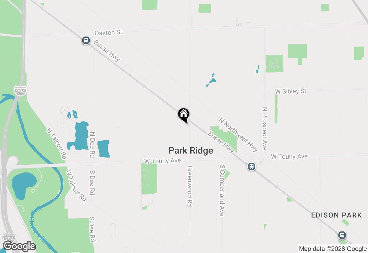 Map of 1206 Elm Street, Park Ridge, IL 60068
