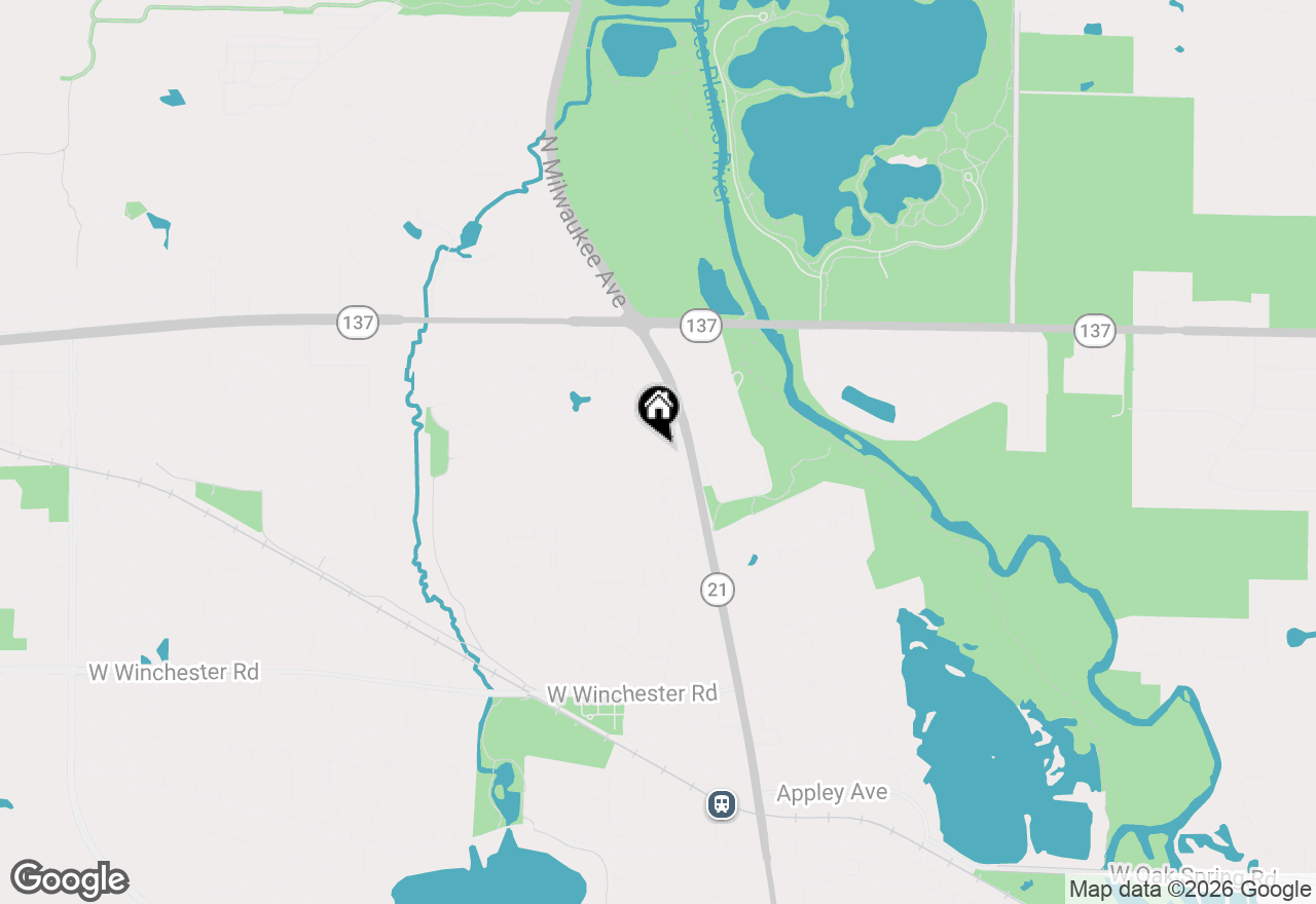 Map of 152 Finstad Drive, Libertyville, IL 60048