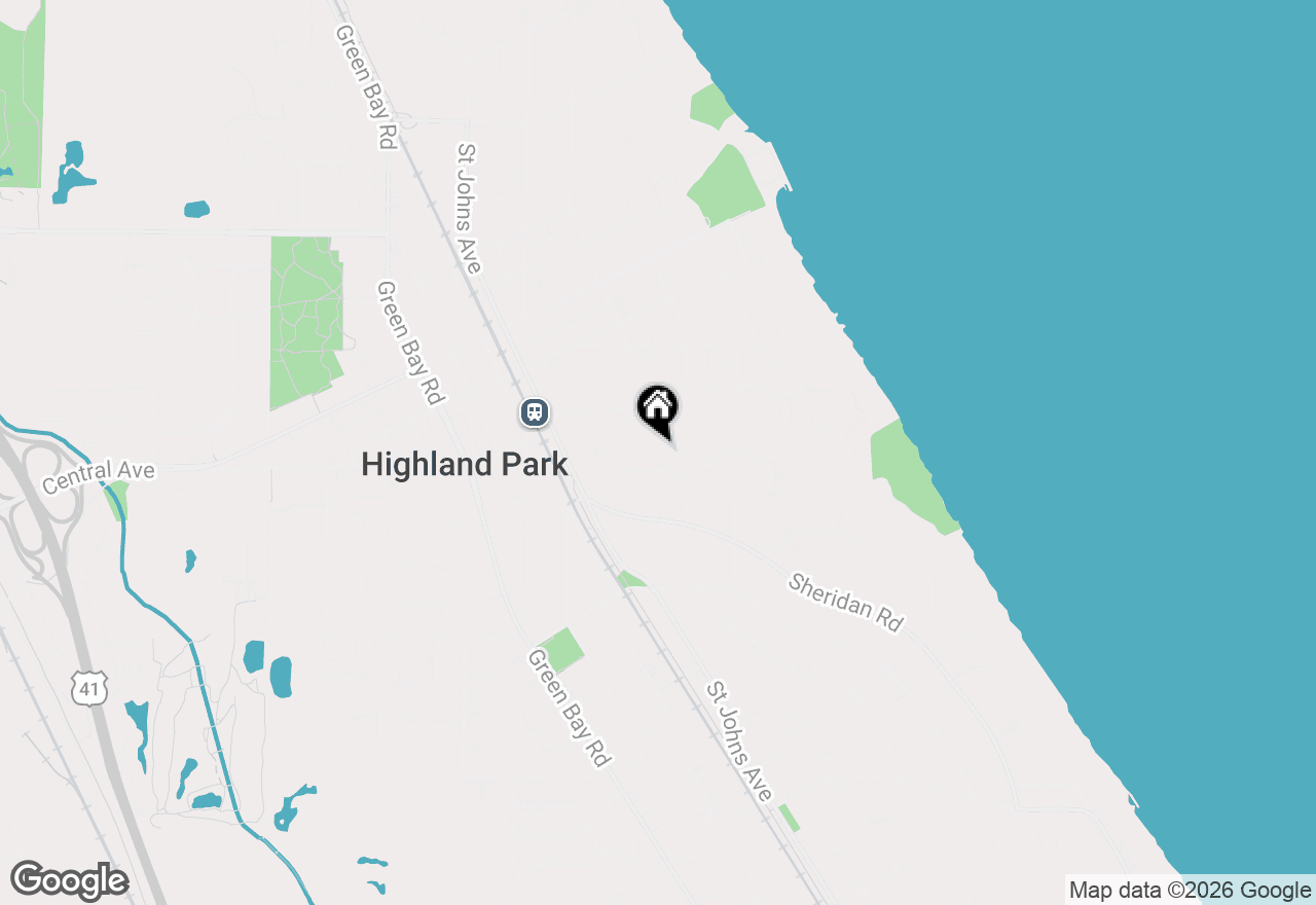 Map of 1620 Ravine Terrace, Highland Park, IL 60035