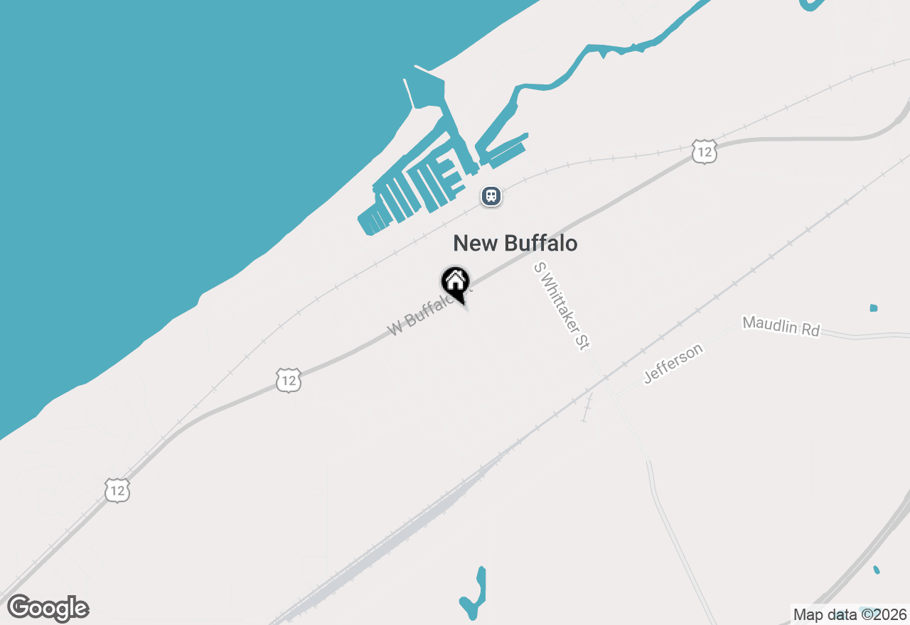 Map of 17 S Willard Street, New Buffalo, MI 49117