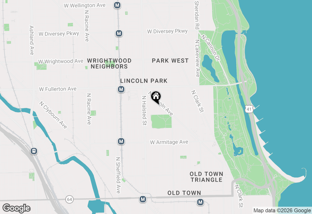 Map of 2230 N Orchard Street #304, Chicago, IL 60614