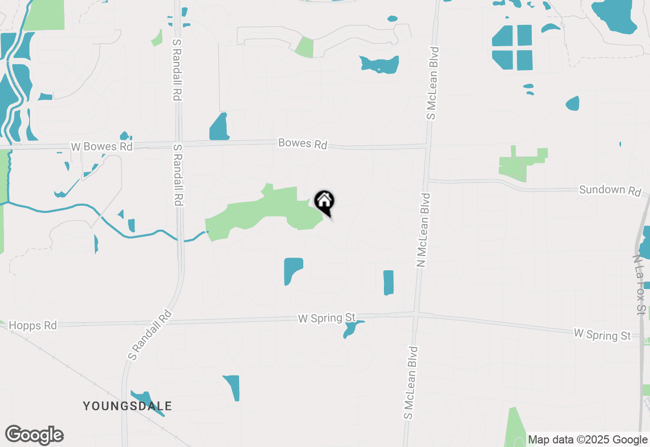 Map of 1436 Marleigh Lane, South Elgin, IL 60177