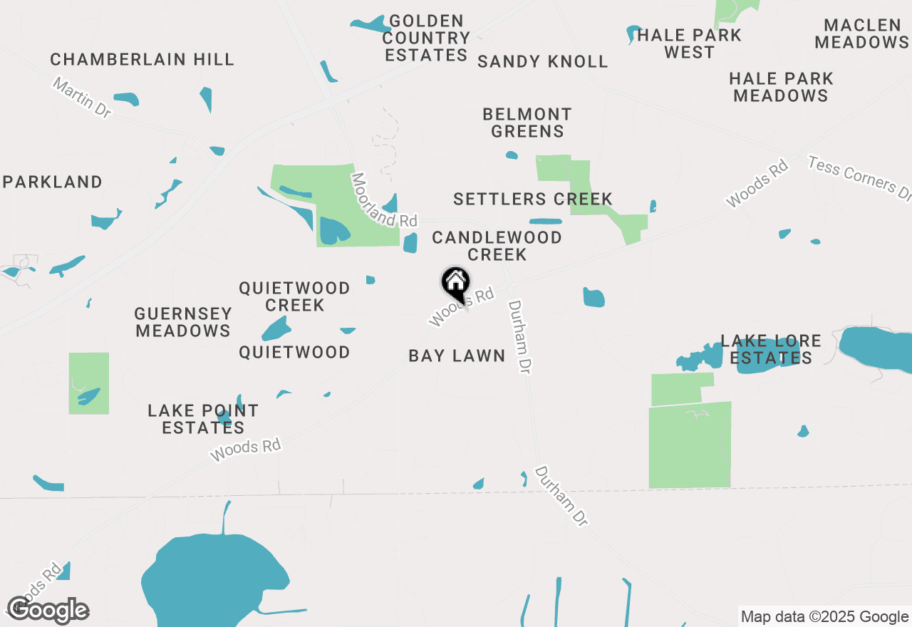 Map of S74W14933 Woods Rd, Muskego, WI 53150