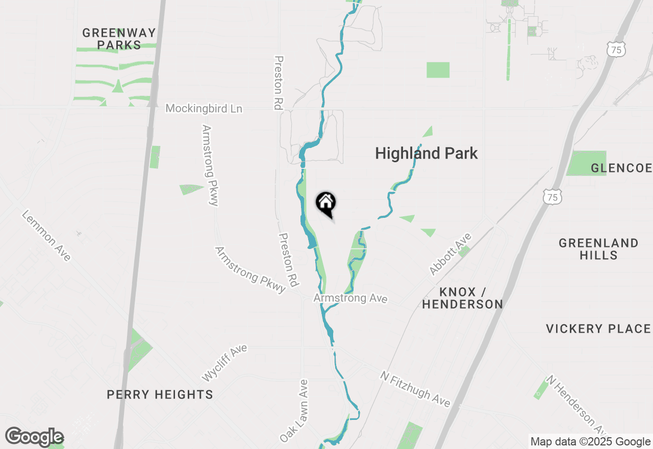 Map of 4000 Euclid Avenue, Highland Park, TX 75205