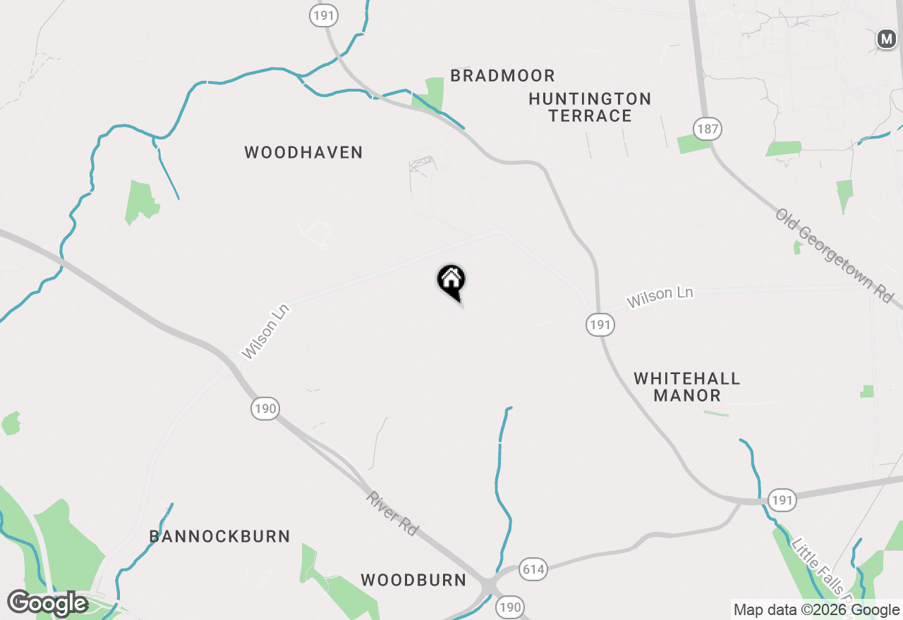 Map of 7602 Holiday Terrace, Bethesda, MD 20817