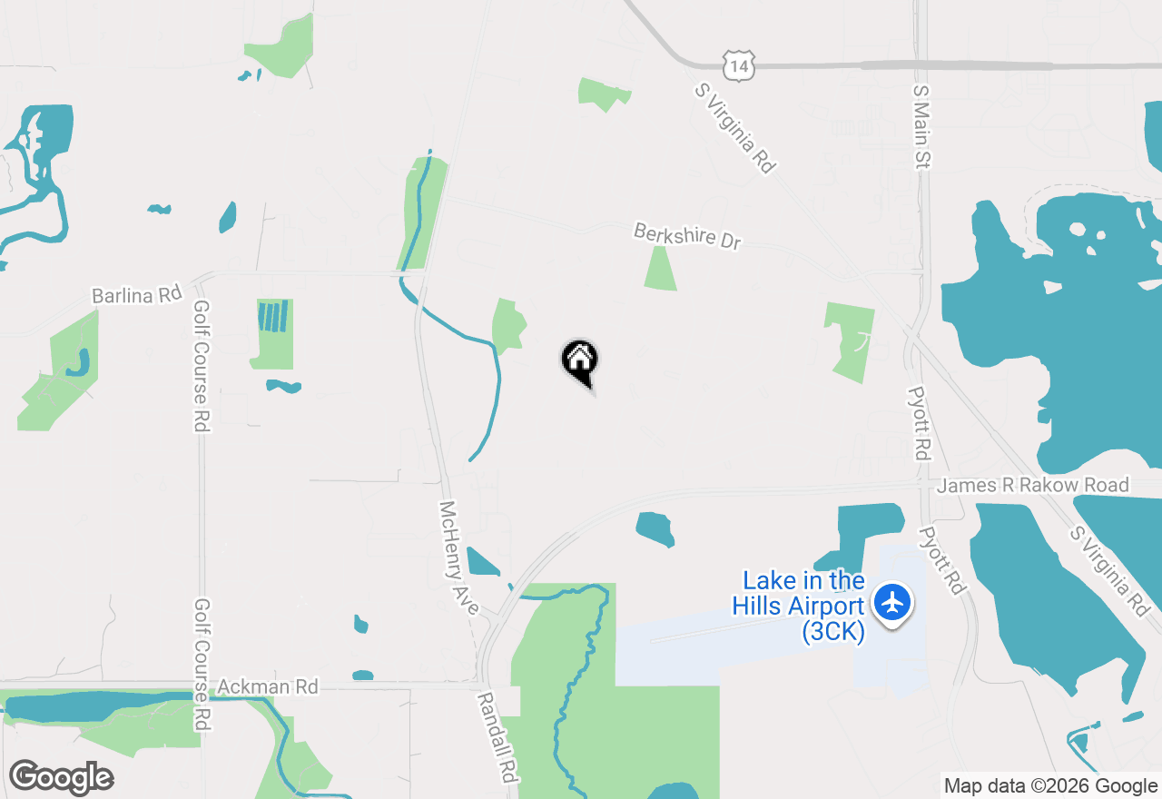 Map of 943 Cambridge Lane, Crystal Lake, IL 60014