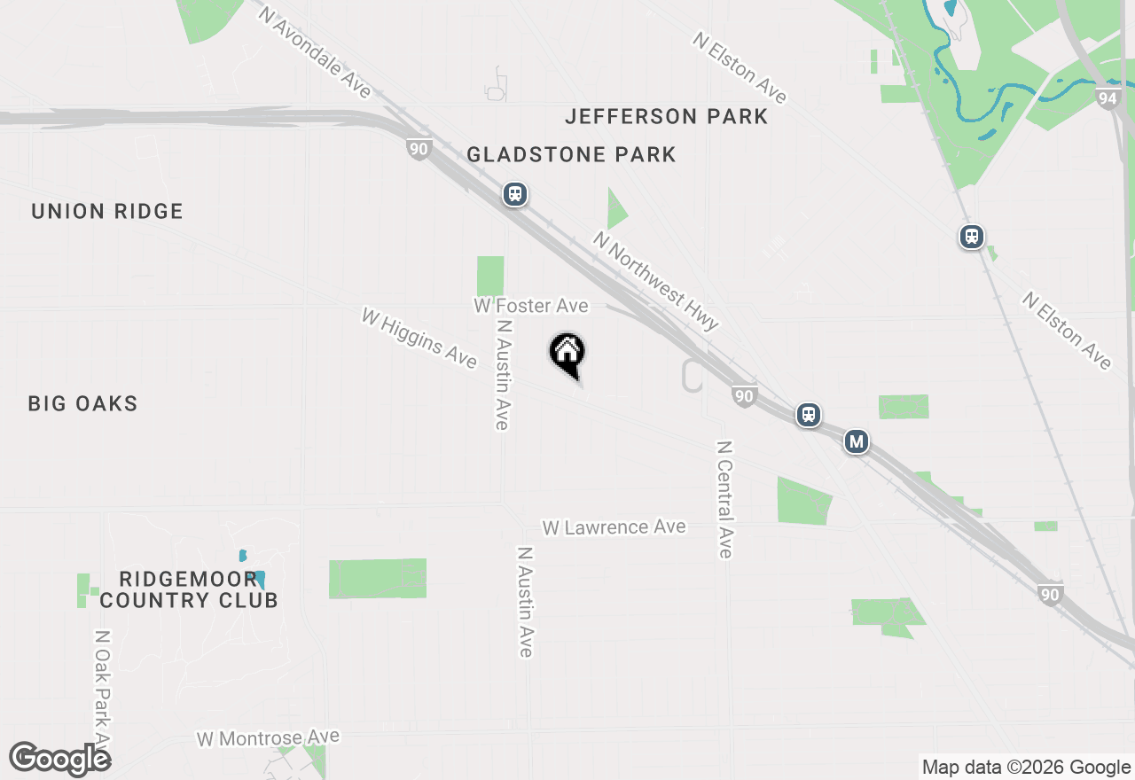 Map of 5852 W Higgins Avenue #3B, Chicago, IL 60630