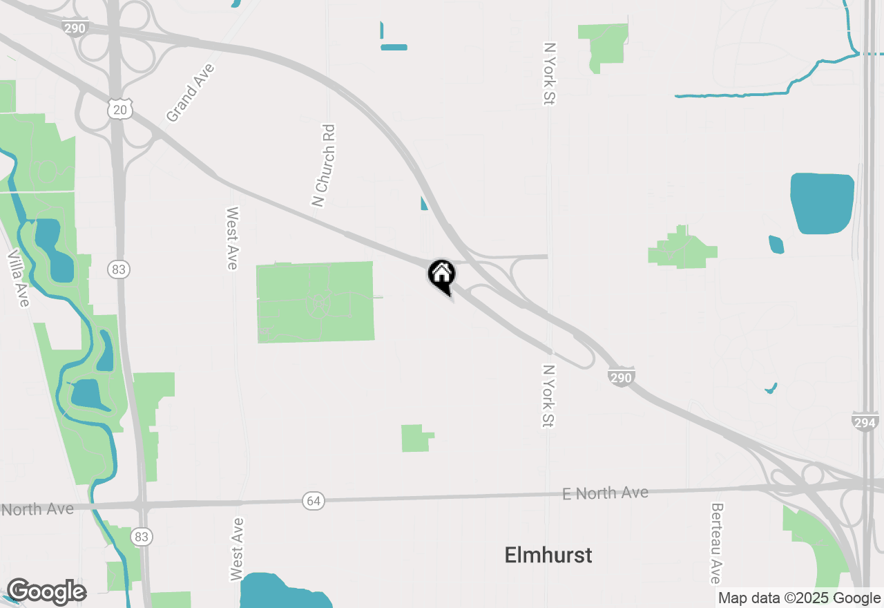 Map of 253 W Kimbell Avenue, Elmhurst, IL 60126