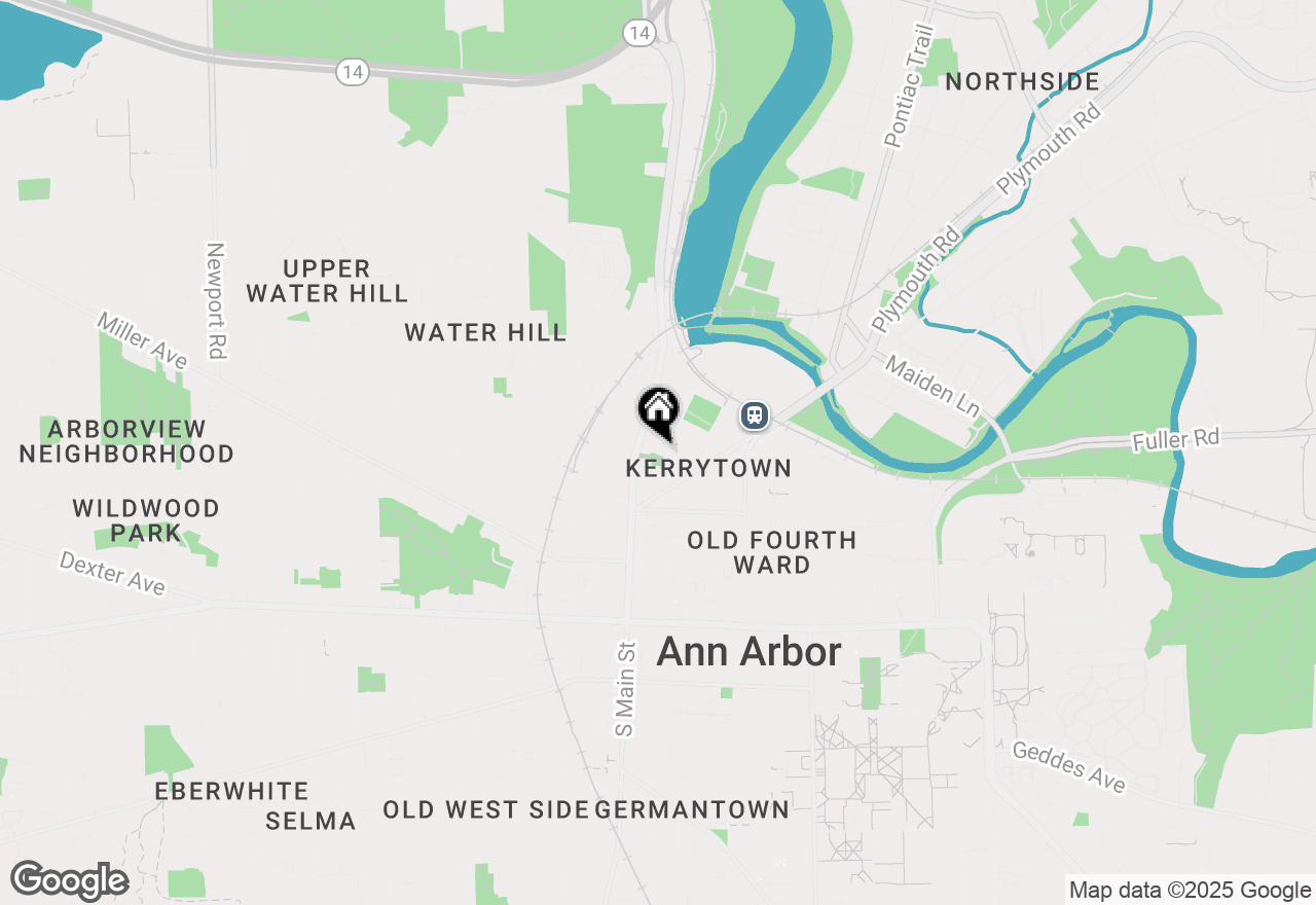 Map of 639 N 4th Avenue, Ann Arbor, MI 48104