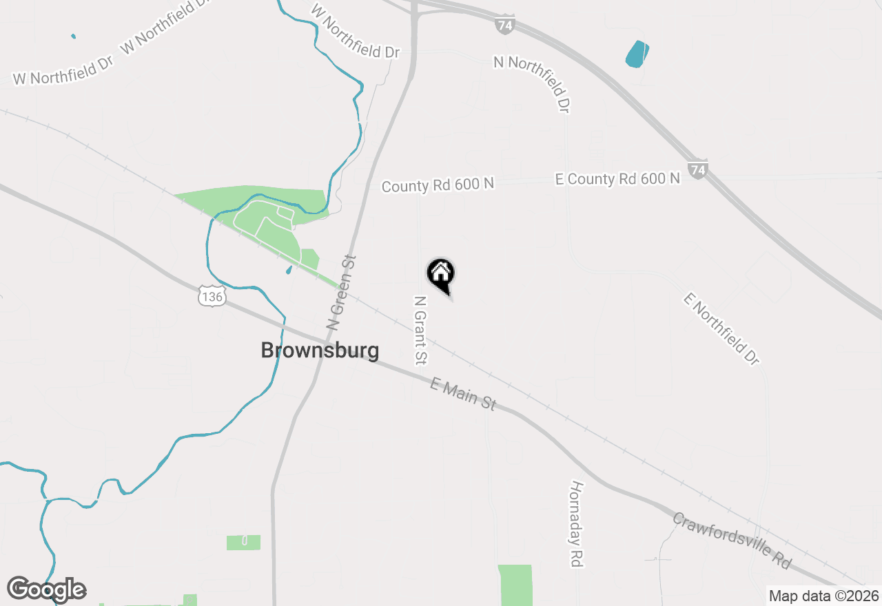 Map of 420 E Douglas Drive, Brownsburg, IN 46112