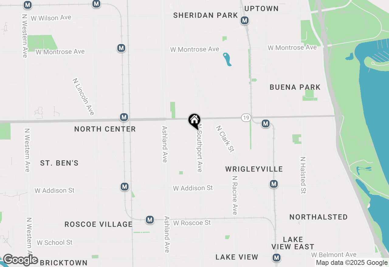 Map of 1414 W Byron Street #3W, Chicago, IL 60613