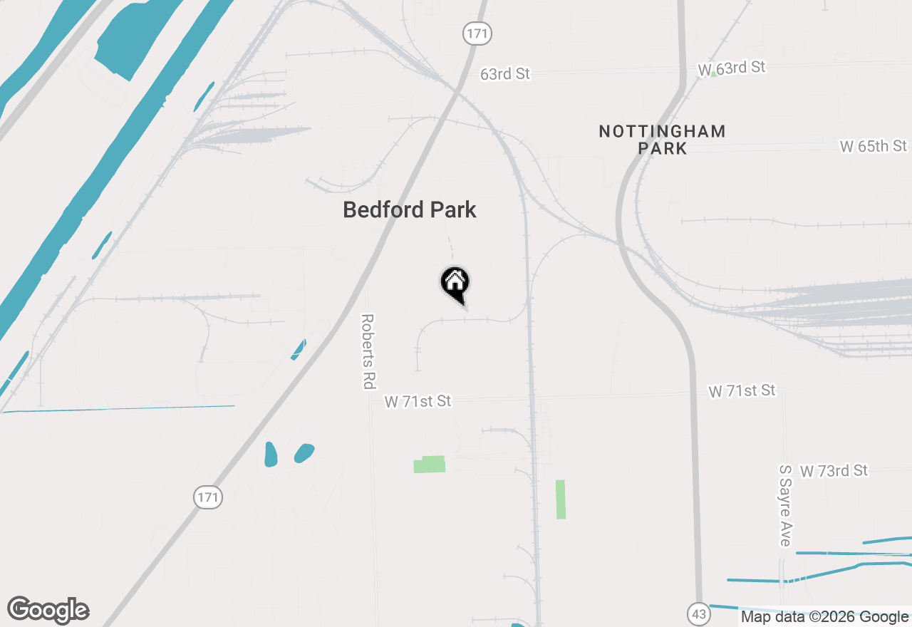 Map of 7809 Columbia Drive, Bridgeview, IL 60455