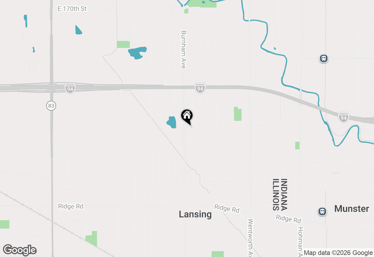 Map of 17719 Burnham Avenue, Lansing, IL 60438
