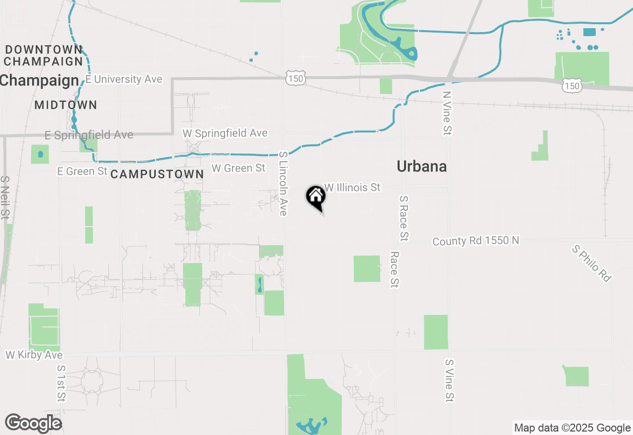 Map of 703 W Oregon Street, Urbana, IL 61801