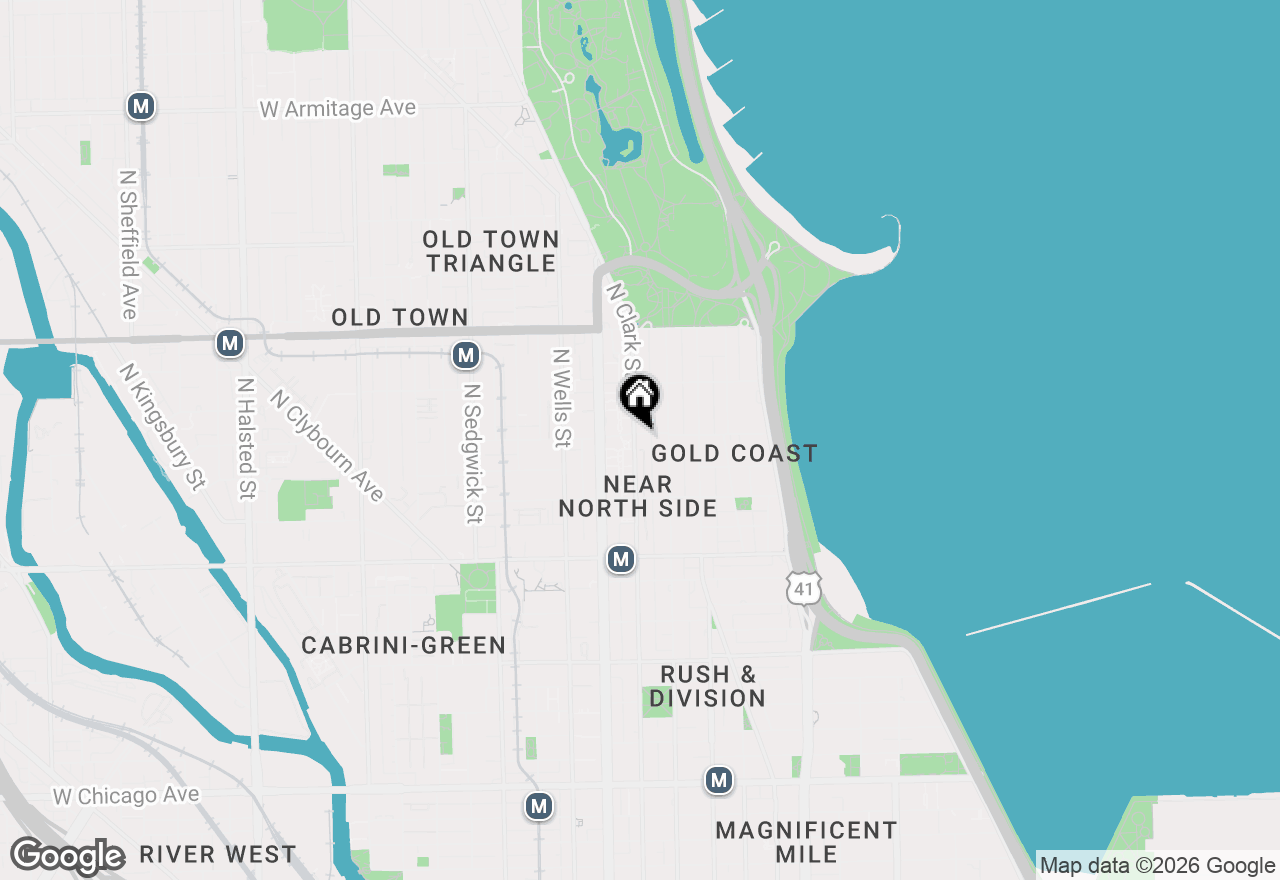 Map of 65 W Schiller Street, Chicago, IL 60610