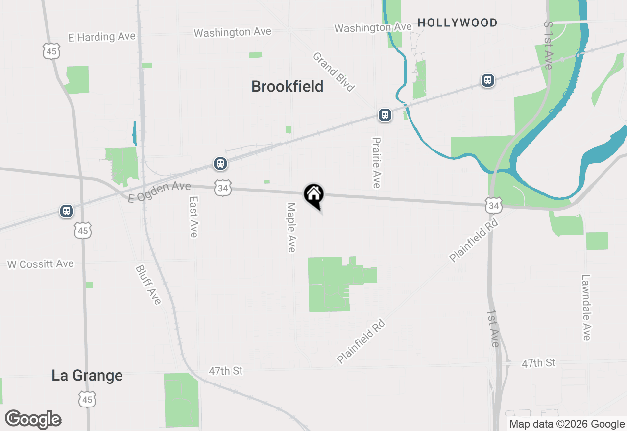 Map of 4136 Park Avenue, Brookfield, IL 60513