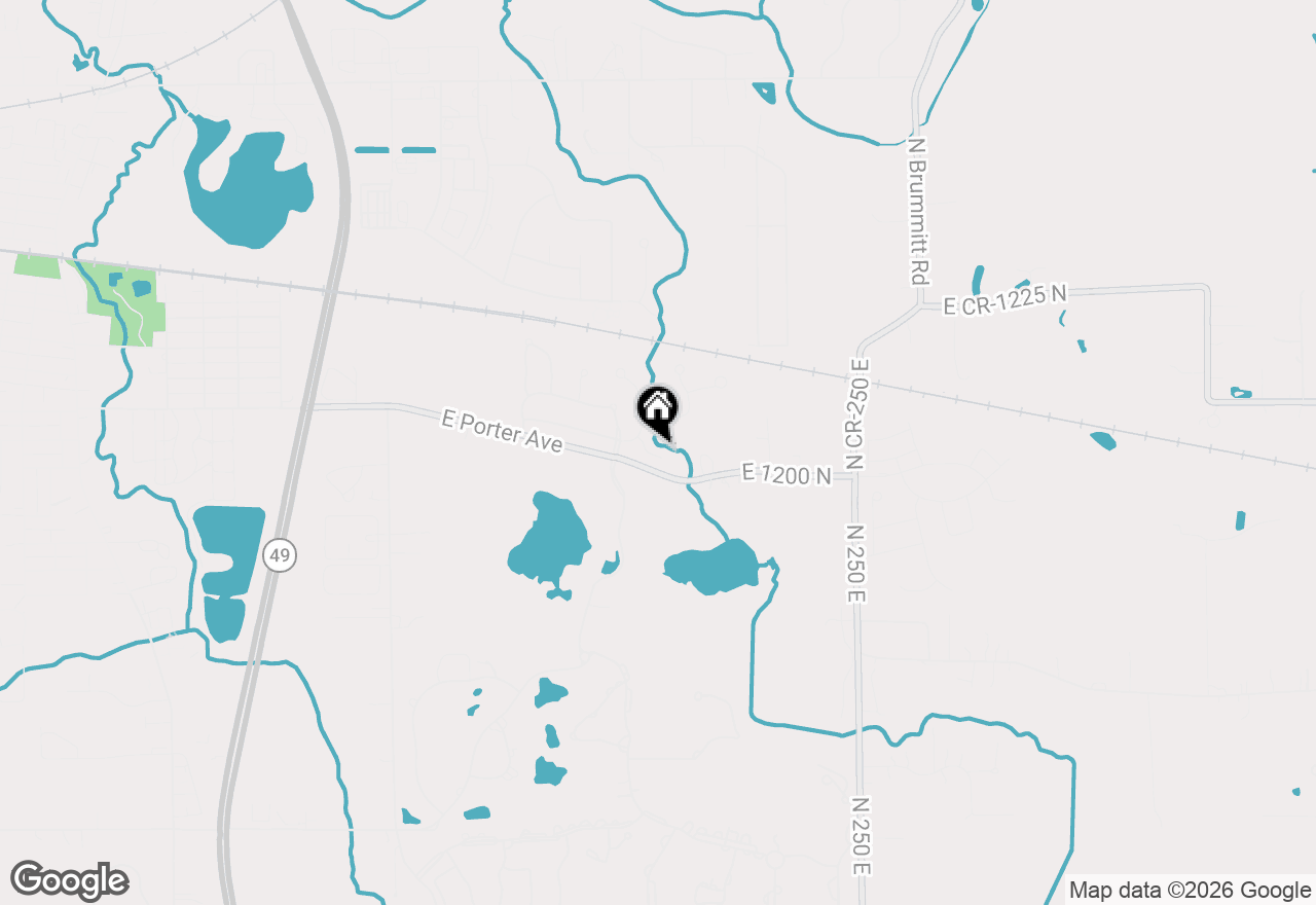 Map of 1600 Melanie Lane, Chesterton, IN 46304